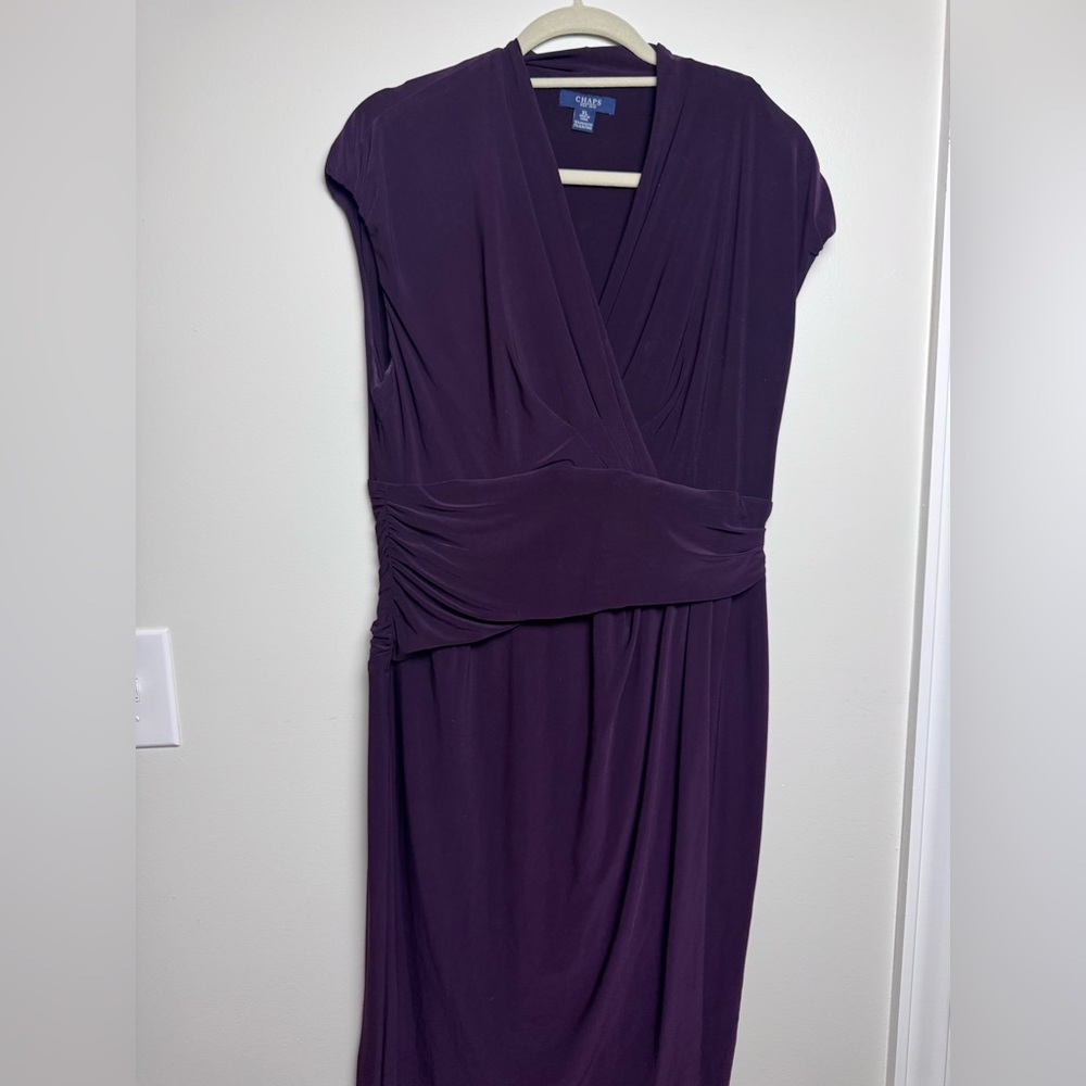 Chaps Deep Purple Midi Dress